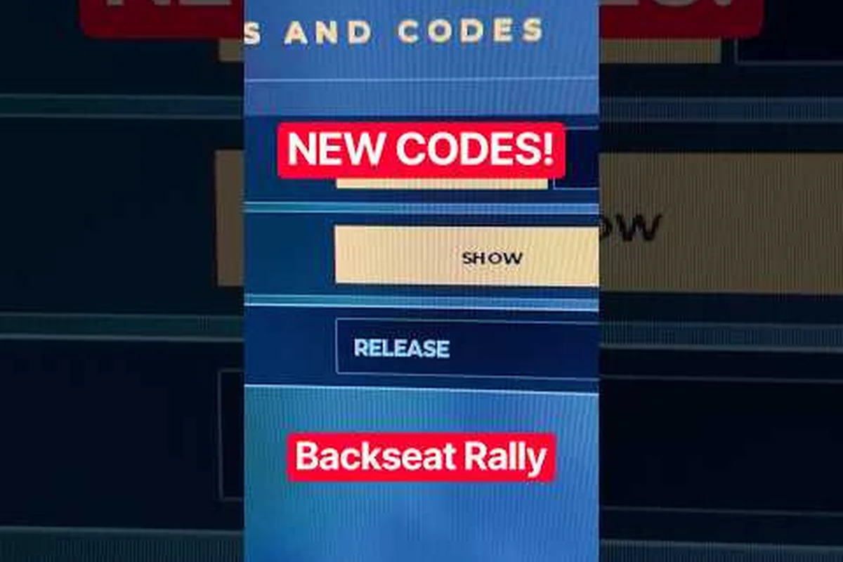 Backseat Rally Code Credits Reward: 250 Drops and Claim Steps